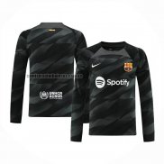 Camiseta Barcelona Portero Manga Larga 2023 2024 Negro