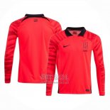 Camiseta Corea del Sur Primera Manga Larga 2022