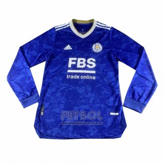 Camiseta Leicester City Primera Manga Larga 2021 2022