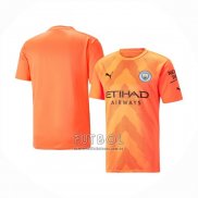 Camiseta Manchester City Portero 2022 2023 Naranja