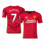 Camiseta Manchester United Jugador Beckham Primera 2023 2024