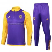 Chandal de Sudadera del Real Madrid 2023 2024 Purpura