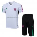 Chandal del Bayern Munich Manga Corta 2023 2024 Blanco - Pantalon Corto