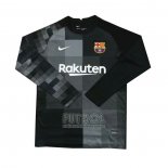 Camiseta Barcelona Portero Manga Larga 2021 2022 Negro