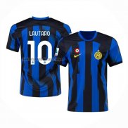 Camiseta Inter Milan Jugador Lautaro Primera 2023 2024