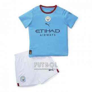 Camiseta Manchester City Primera Nino 2022 2023