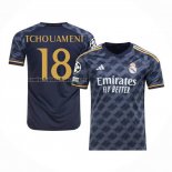 Camiseta Real Madrid Jugador Tchouameni Segunda 2023 2024