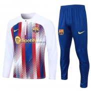 Chandal de Sudadera del Barcelona Nino 2023 2024 Blanco