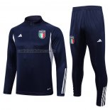 Chandal de Sudadera del Italia Nino 2023 2024 Azul