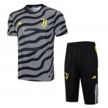 Chandal del Juventus Manga Corta 2023 Negro - Pantalon Corto