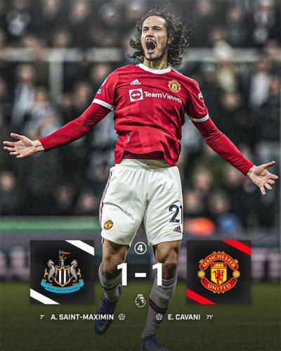 Manchester United 1-1 Newcastle