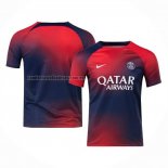 Camiseta Pre Partido del Paris Saint-Germain 2023 Azul y Rojo