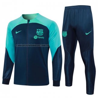 Chandal de Chaqueta del Barcelona 2023 2024 Azul