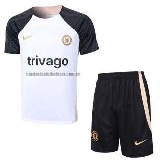 Chandal del Chelsea Manga Corta 2023 2024 Blanco - Pantalon Corto