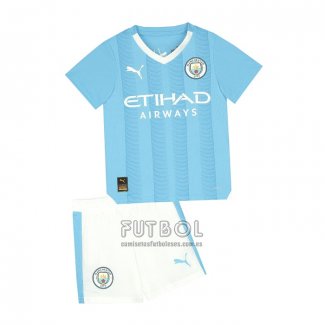 Camiseta Manchester City Primera Nino 2023 2024