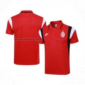 Camiseta Polo del AC Milan 2023 2024 Rojo