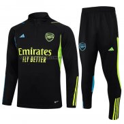 Chandal de Sudadera del Arsenal 2023 2024 Negro