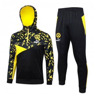 Chandal de Sudadera del Borussia Dortmund 2023 2024 Negro y Amarillo