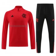 Chandal de Sudadera del Flamengo 2023 2024 Rojo