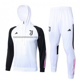 Chandal de Sudadera del Juventus Nino 2023 2024 Blanco y Negro