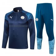 Chandal de Sudadera del Manchester City 2023 2024 Azul Oscuro