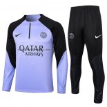 Chandal de Sudadera del Paris Saint-Germain Nino 2023 2024 Violeta Claro