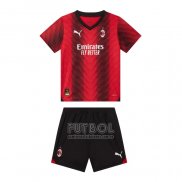 Camiseta AC Milan Primera Nino 2023 2024