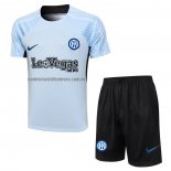 Chandal del Inter Milan Manga Corta 2023 2024 Azul - Pantalon Corto