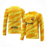 Camiseta Barcelona Portero Manga Larga 2023 2024 Amarillo