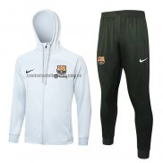 Chandal con Capucha del Barcelona 2023 2024 Blanco