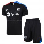 Chandal del Barcelona Manga Corta 2023 2024 Negro - Pantalon Corto