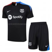 Chandal del Barcelona Manga Corta 2023 2024 Negro - Pantalon Corto