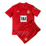 Camiseta Borussia Dortmund Portero Nino 2022-2023 Rojo
