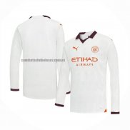 Camiseta Manchester City Segunda Manga Larga 2023 2024