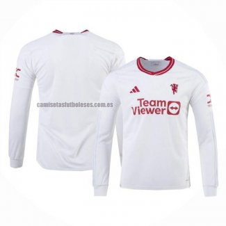 Camiseta Manchester United Tercera Manga Larga 2023 2024