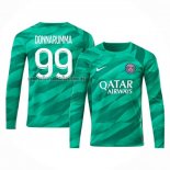 Camiseta Paris Saint-Germain Jugador Donnarumma Portero Manga Larga 2023 2024 Verde