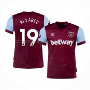 Camiseta West Ham Jugador Alvarez Primera 2023 2024