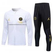 Chandal de Chaqueta del Paris Saint-Germain Jordan Nino 2023 2024 Blanco