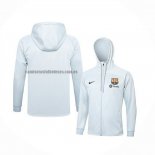 Chaqueta con Capucha del Barcelona 2023 2024 Blanco