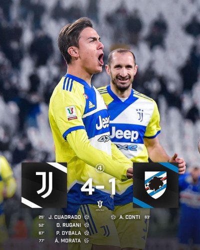 Juventus 4-1 Samp en el top 8