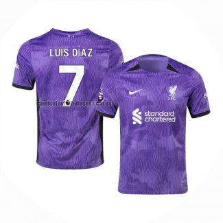 Camiseta Liverpool Jugador Luis Diaz Tercera 2023 2024