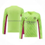 Camiseta Manchester City Portero Manga Larga 2023 2024 Verde