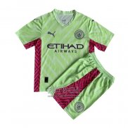 Camiseta Manchester City Portero Nino 2023 2024 Verde