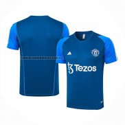 Camiseta de Entrenamiento Manchester United 2023 2024 Azul