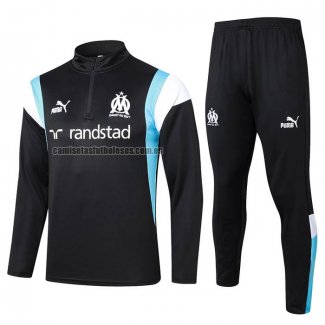 Chandal de Sudadera del Olympique Marsella 2023 2024 Negro