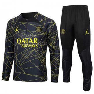 Chandal de Sudadera del Paris Saint-Germain Jordan 2023 2024 Negro