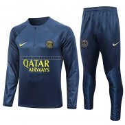 Chandal de Sudadera del Paris Saint-Germain Nino 2023 2024 Azul