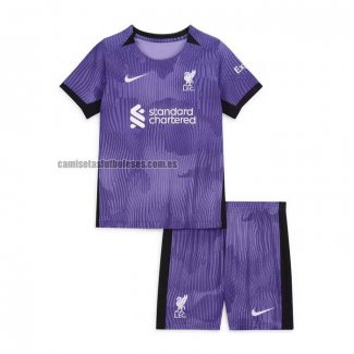 Camiseta Liverpool Tercera Nino 2023 2024
