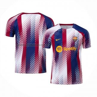 Camiseta Pre Partido del Barcelona 2023 Azul y Rojo