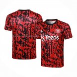 Camiseta de Entrenamiento Manchester United 2023 2024 Rojo